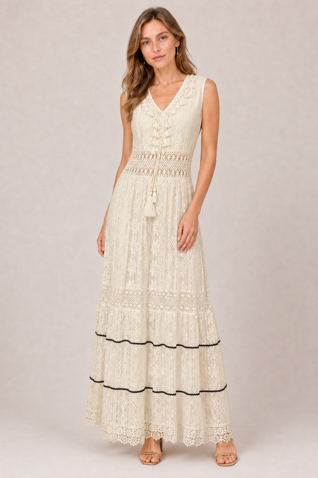 Milica | Boho maxi šaty s výstrihom do V