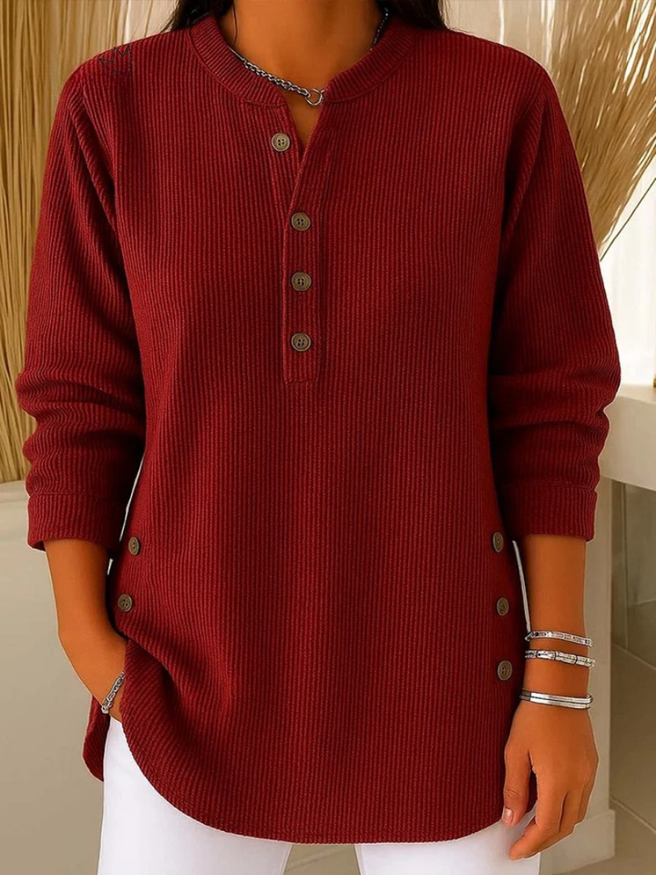 Nieves | Henley tunika s gombíkmi