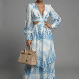 Zdenka | Textúrované maxi šaty bez rukávov