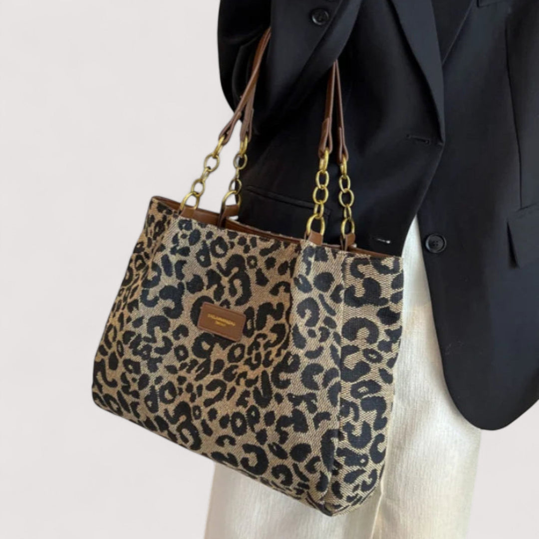 Chrt – Plátená nákupná taška s leopardím vzorom
