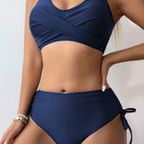 Jednofarebné dvojdielne bikiny