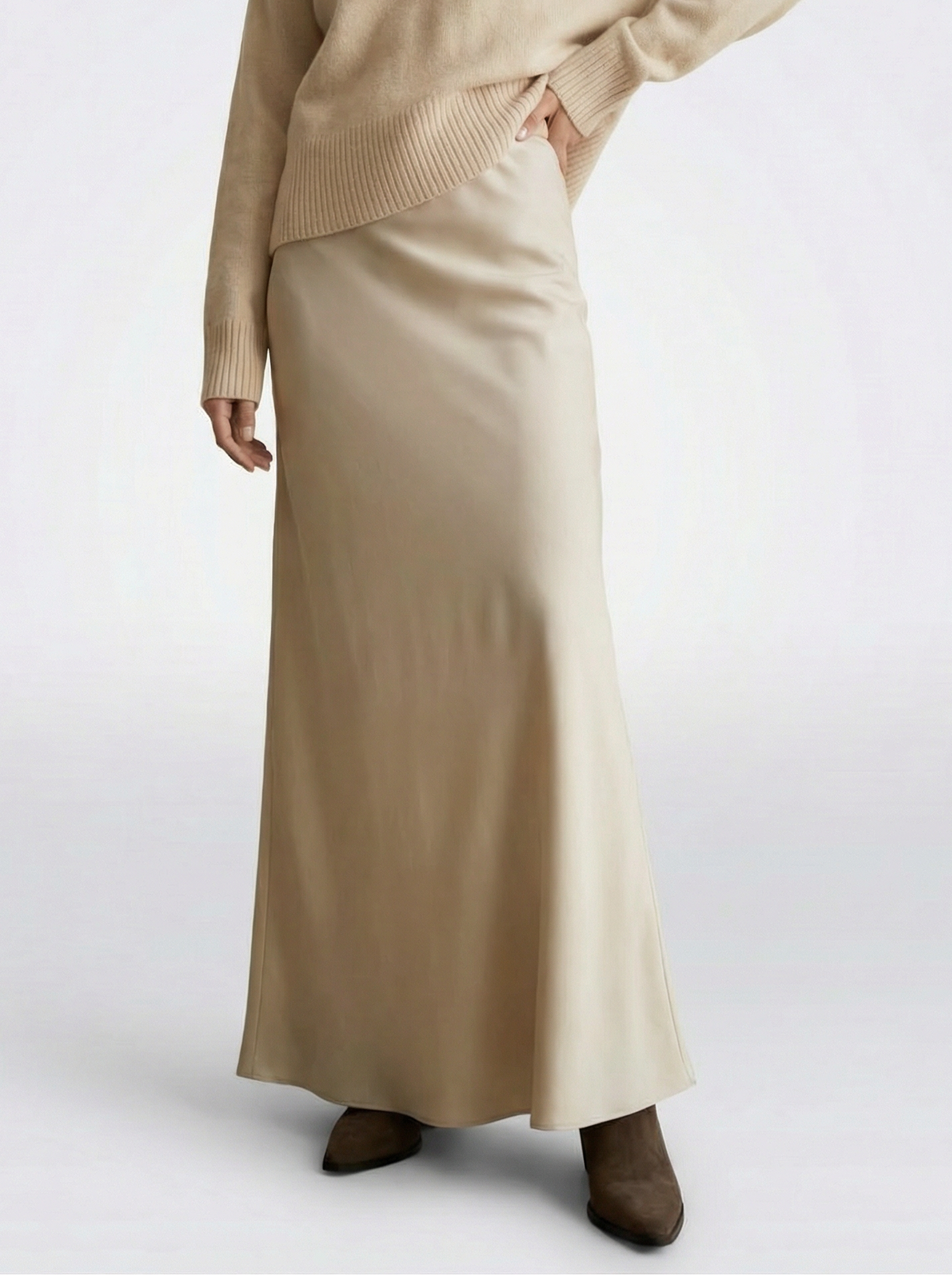 Jednoduchá elegantná maxi sukňa