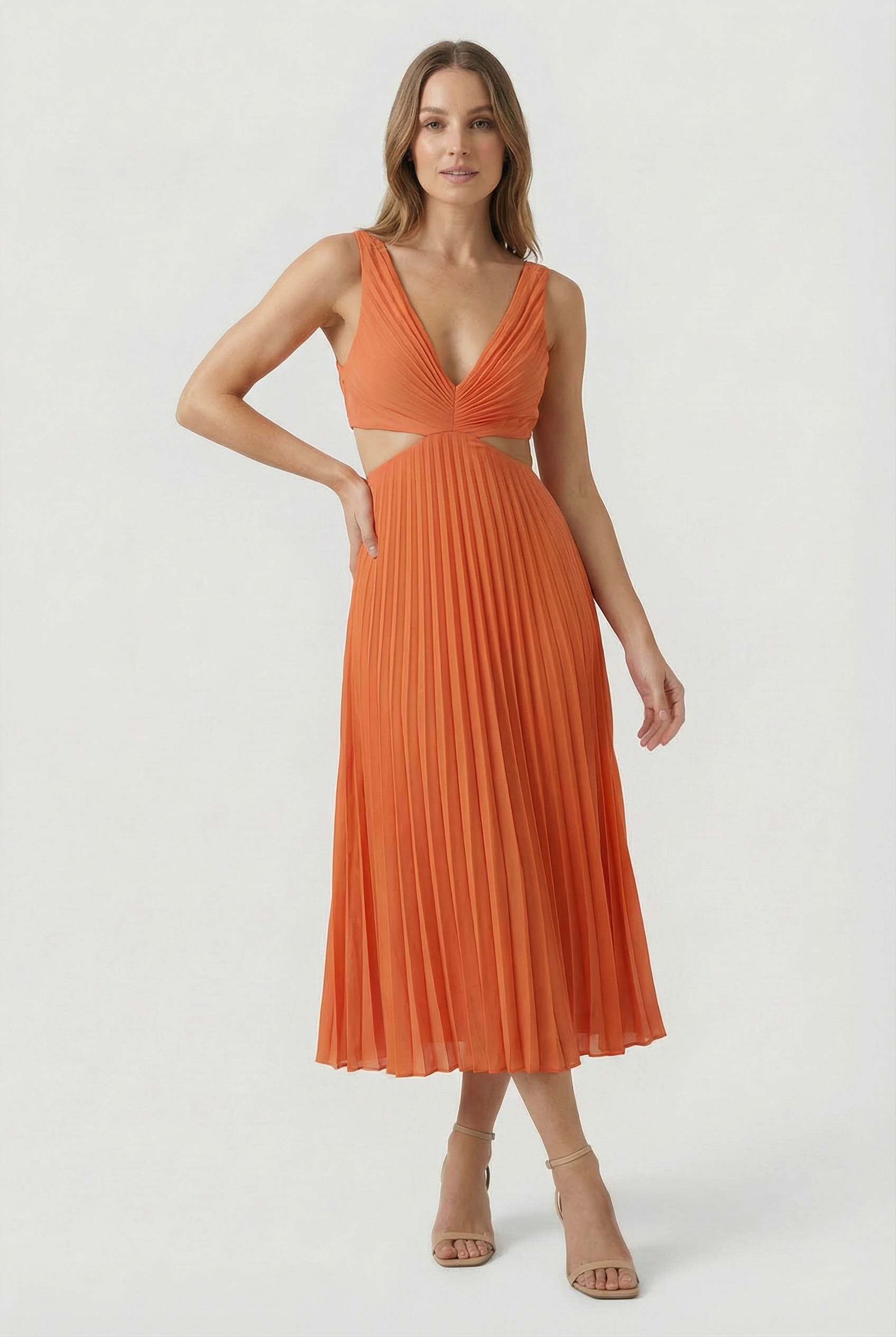Karina | Elegantné plisované maxi šaty