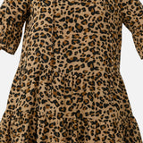 Alexandra | Midi šaty s leopardím vzorom