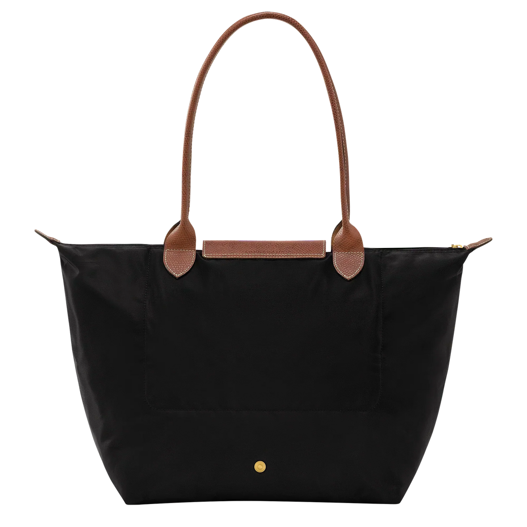 Veľká čierna taška Le Pliage – klasický tote model