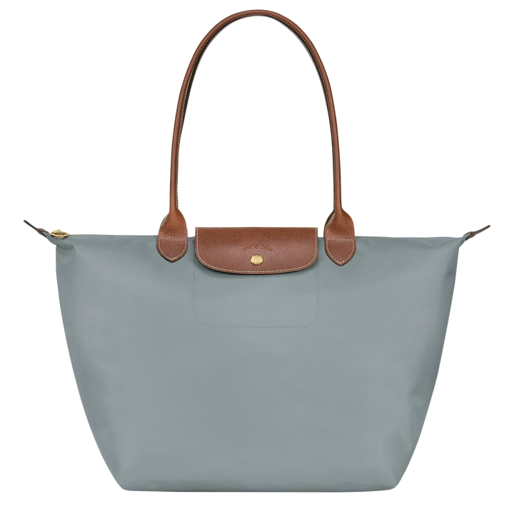 Veľká klasická taška Le Pliage Tote v oceľovej farbe