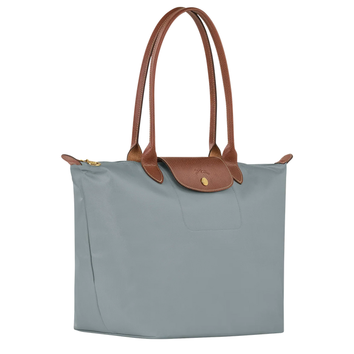 Veľká klasická taška Le Pliage Tote v oceľovej farbe