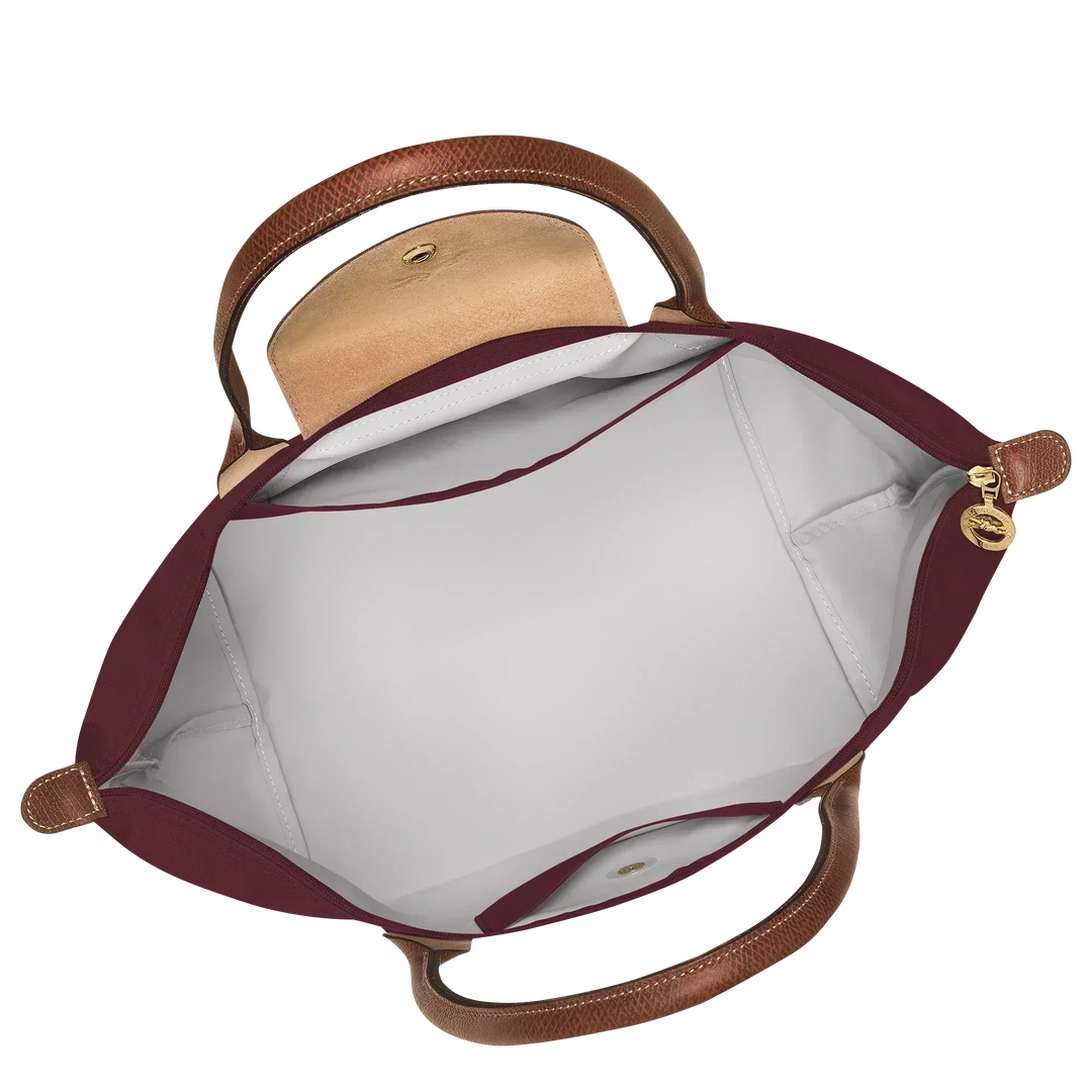 Veľká klasická taška Le Pliage v bordovej farbe