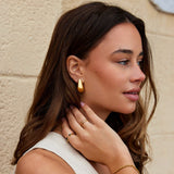 Dakota - Náušnice s zlatými kapkami pro elegantní vzhled