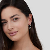 Katharina - Stříbrné geometrické vlnové náušnice s elegantním stylem