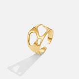 Daria – Moderní otevřený zlatý prsten s jedinečným stylem