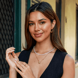 Claudia - Elegantní náhrdelník s přívěskem zlaté růže