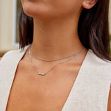 Rina - Elegantní stříbrný náhrdelník s prutem