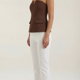 Emília | Basic top bez rukávov