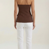 Emília | Basic top bez rukávov