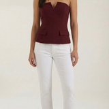 Emília | Basic top bez rukávov