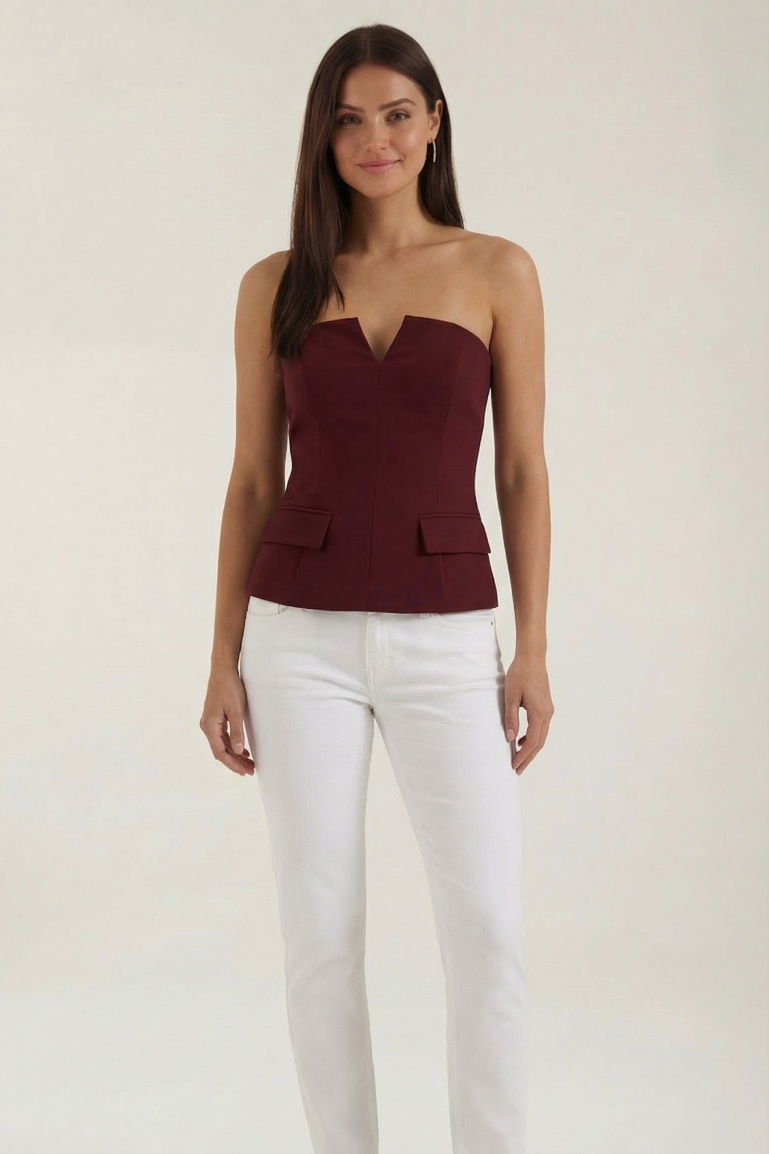 Emília | Basic top bez rukávov