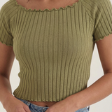 Jolana | Basic top s krátkym rukávom