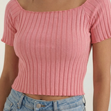 Jolana | Basic top s krátkym rukávom