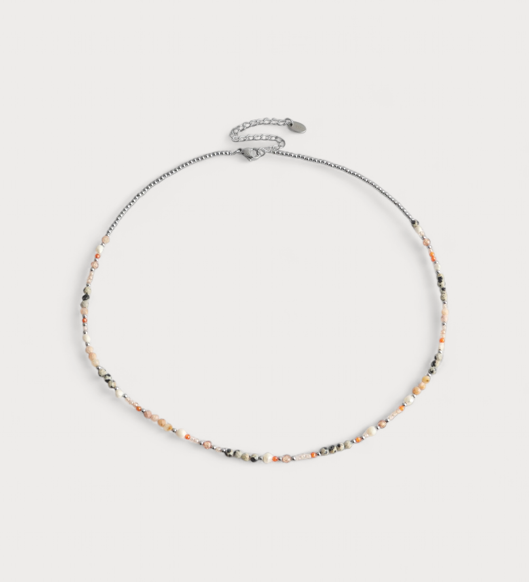 Diona - Náhrdelník z přírodního kamene s nerezovou ocelí - Elegantní a odolný!